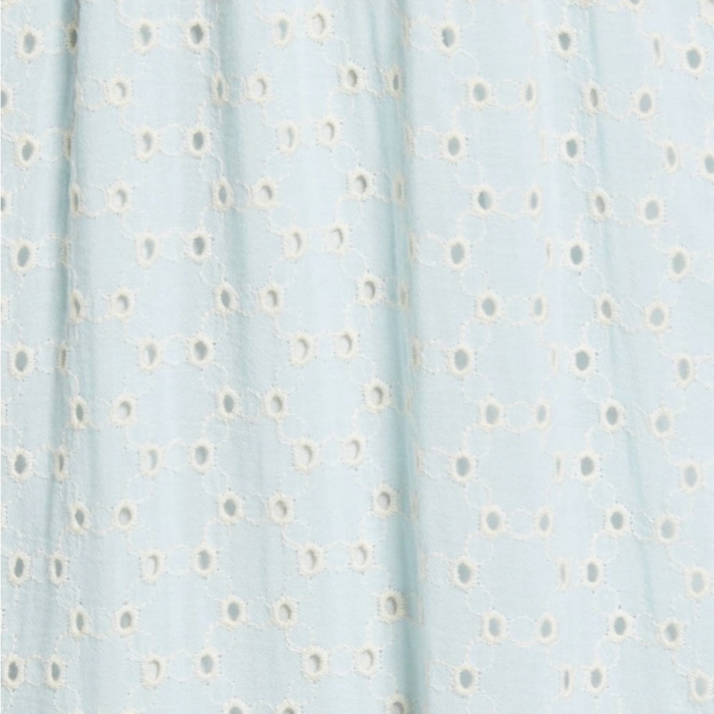 Lost & Wander Blissful Blues Eyelet Detail Maxi Dress~ size L - Picture 4 of 12